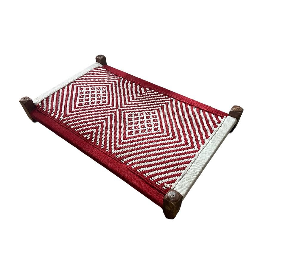 Wooden Handwoven Charpai | Sheesham Wood khat| Wooden Khaat Khatiya - Image 2