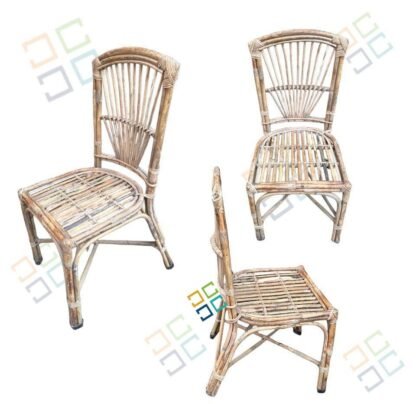 Rattan cane wicker chair for indoor outdoor sitting home, cafe , office , living room -  set of 2(Brown color) - Image 7