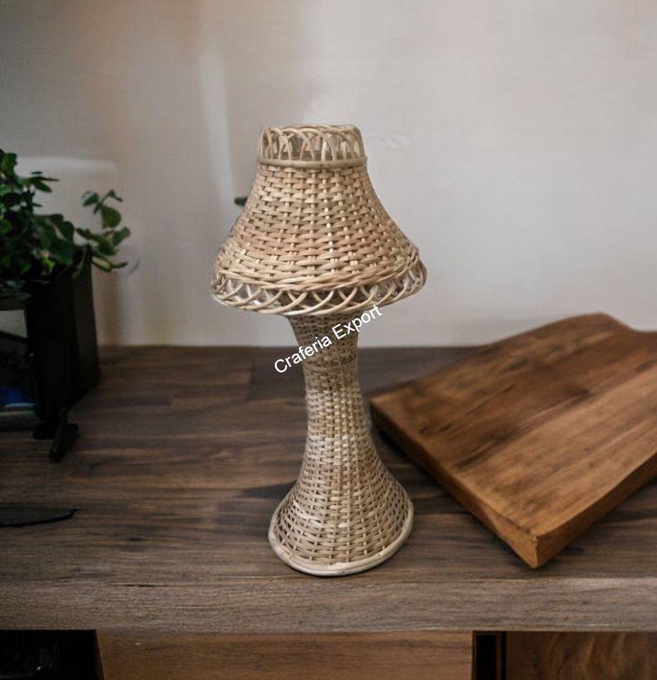 Rattan cane Table Lamp shade for living room, office, cafe, study table, restaurants & bar - Image 3