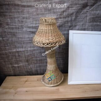 Rattan cane Table Lamp shade for living room, office, cafe, study table, restaurants & bar