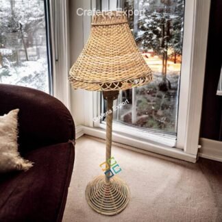 Boho Rattan lamp shade for living room, office, cafe, restaurants & bar