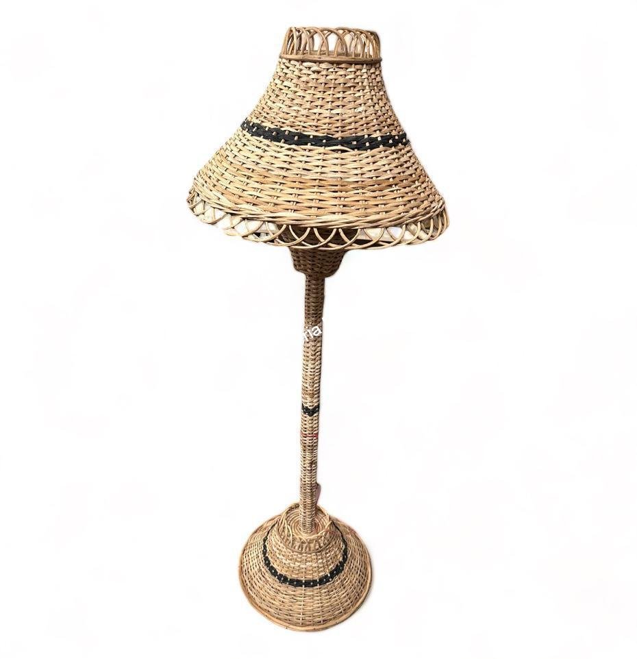 Rattan Standing lamp shade for indoor outdoor | Handcrafted Lampshade for living room , bar cafe restaurants - Image 2