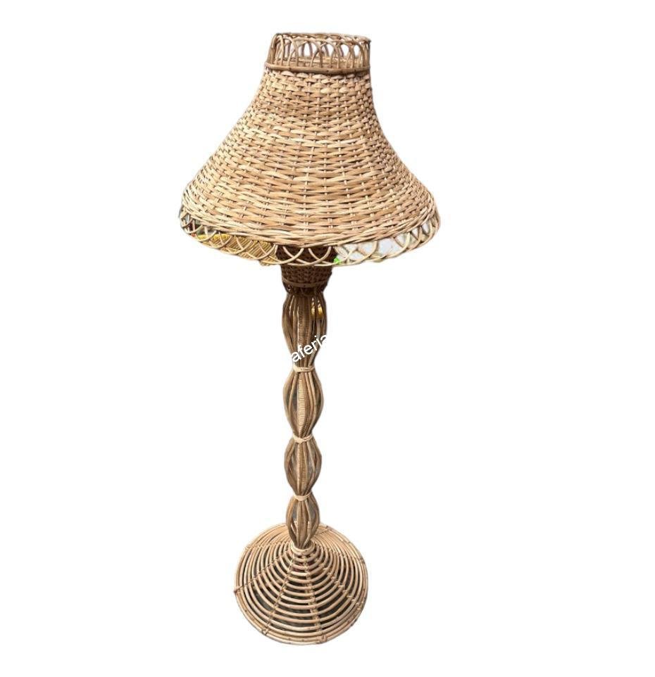 Modern handcrafted cane Rattan curl-shaped lampshade for living room , bar cafe restaurants - Image 3