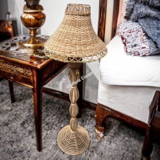 Modern handcrafted cane Rattan curl-shaped lampshade for living room , bar cafe restaurants