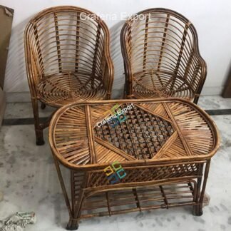 Cane Crafts Handmade Eco-Friendly Chair And Table Set