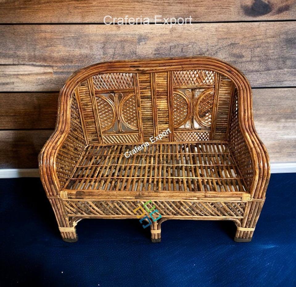 Rattan Cane 2 Seater Sofa Indoor Outdoor Furniture/Living Room Furniture Sofa Seater