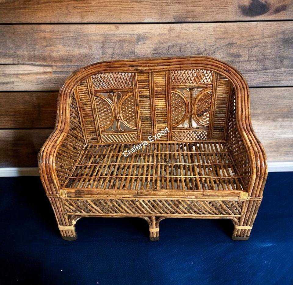 Rattan Cane 2 Seater Sofa Indoor Outdoor Furniture/Living Room Furniture Sofa Seater