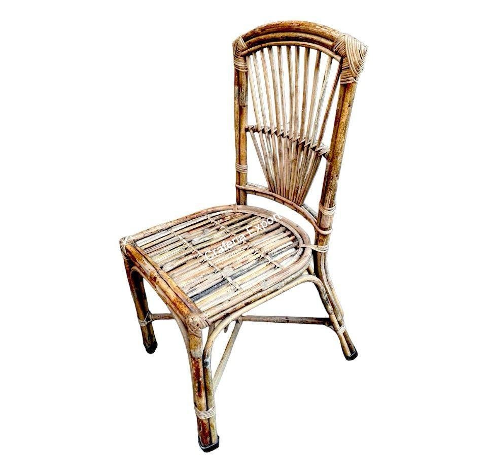 Rattan cane wicker chair for indoor outdoor sitting home, cafe , office , living room - set of 2(Brown color) - Image 3