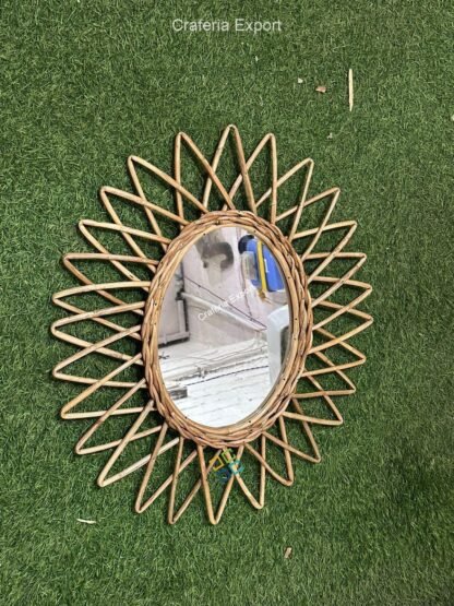 Rattan Cane Wall Mirror | Bamboo Wall Mirror for Wall Decor/Gifts - Image 6