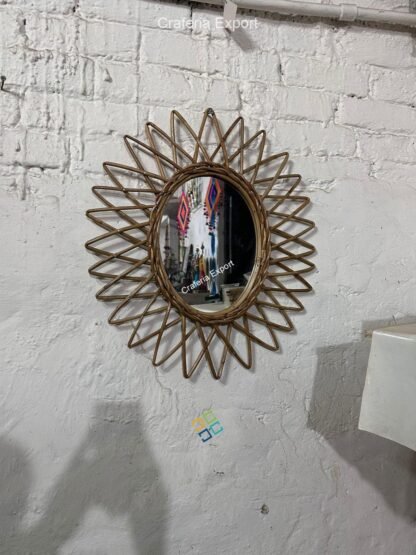 Rattan Cane Wall Mirror | Bamboo Wall Mirror for Wall Decor/Gifts - Image 5