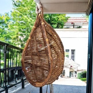 Cane bamboo (bait) Hanging Swing Chair Jhula for adults for balconym garden , comfortable indoor outdoor