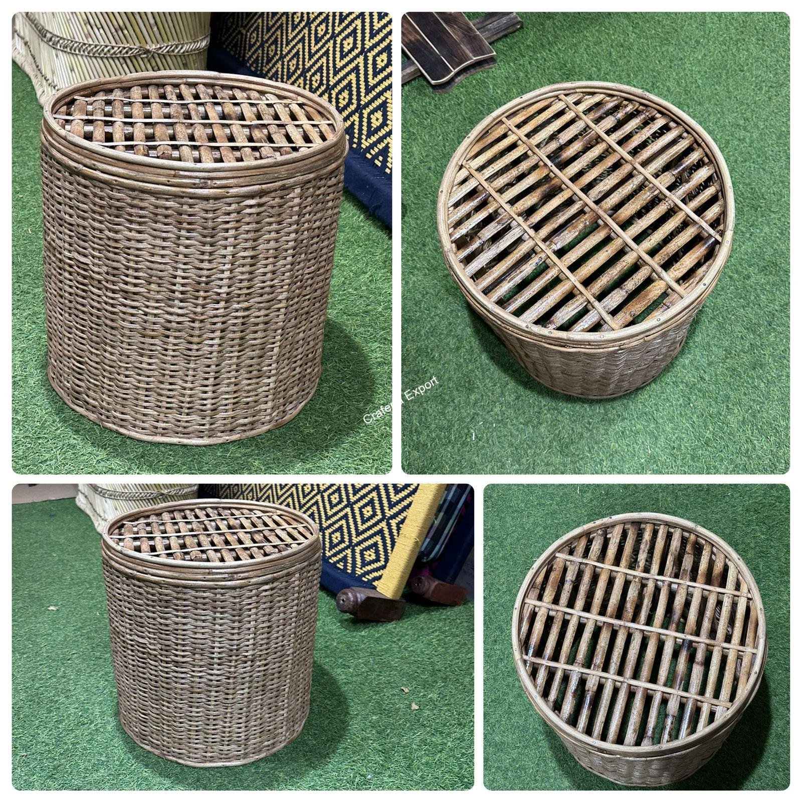 Rattan Cane Sitting Stool/ Side Table /Round Ottoman for Living Room/Balcony/Garden Home Decor - Image 5