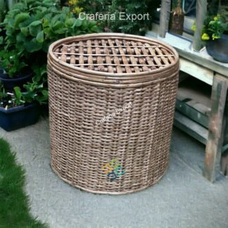 Rattan Cane Sitting Stool/ Side Table /Round Ottoman for Living Room/Balcony/Garden Home Decor