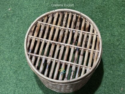 Rattan Cane Sitting Stool/ Side Table /Round Ottoman for Living Room/Balcony/Garden Home Decor - Image 4
