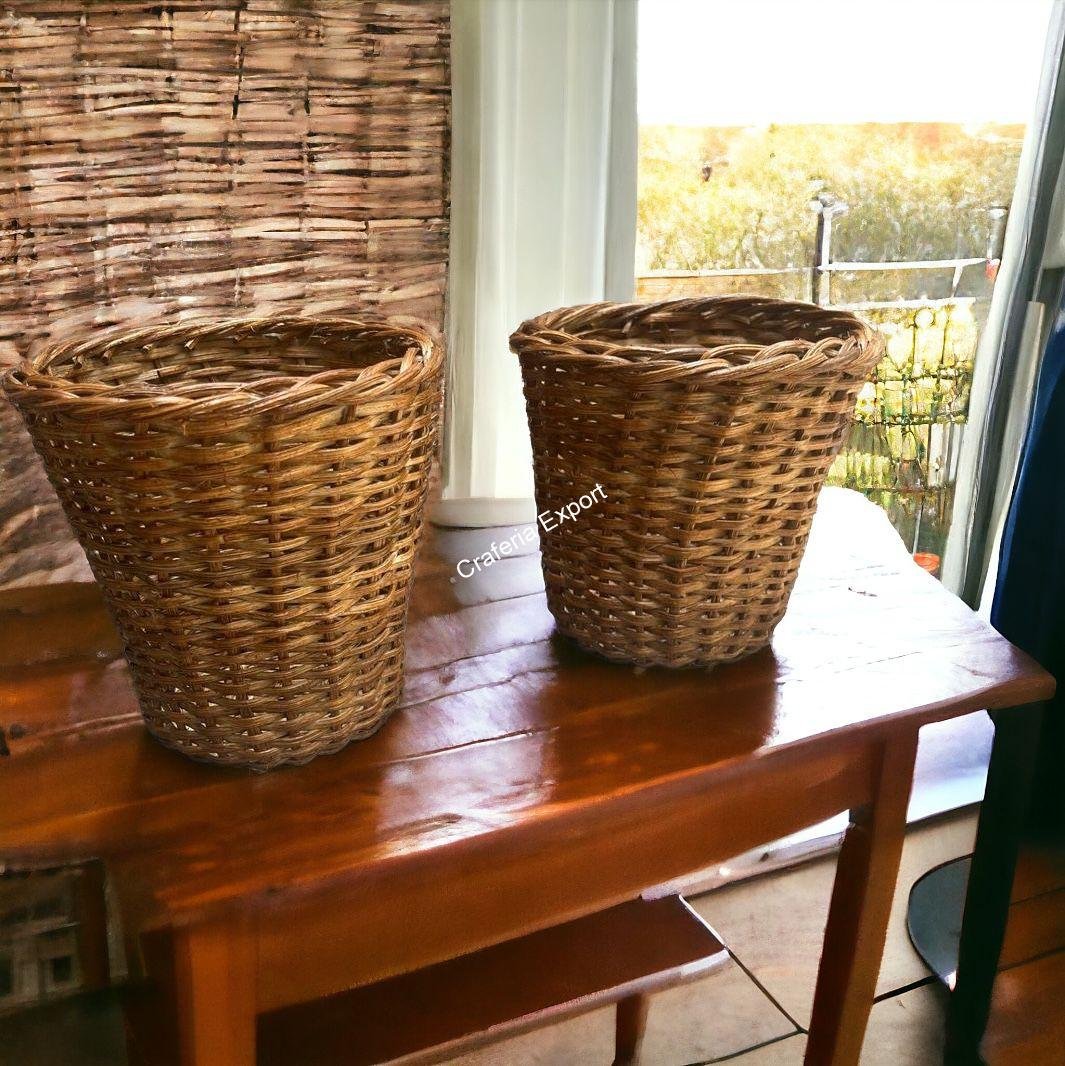 Wicker Cane Rattan Flower Pot Stand for living room , outdoor, garden, balcony | Planter stand for indoor - Image 4