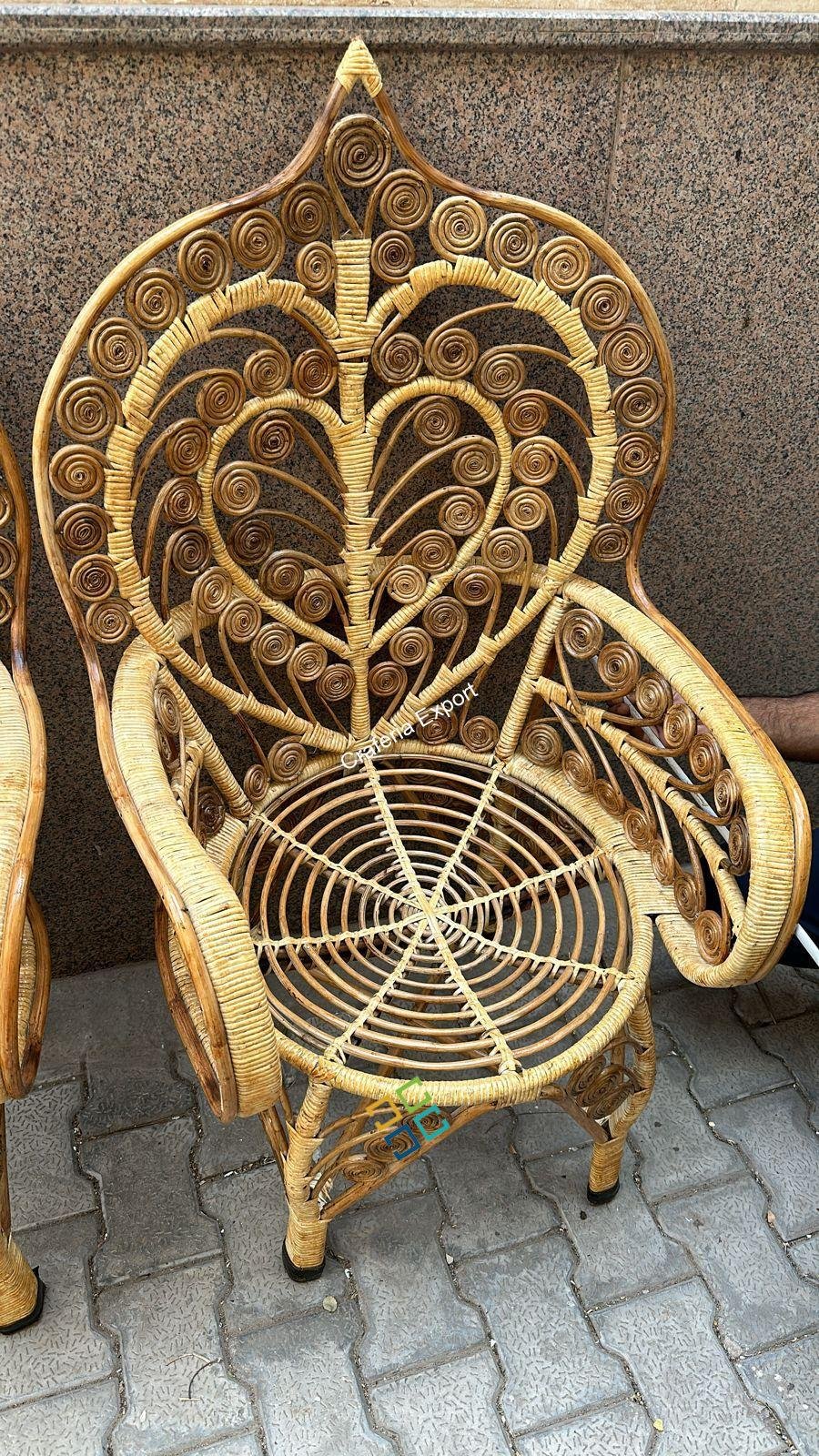 Cane Designer Maharaja Chairs for Events, Hotels & Weddings | Handcrafted Cane Rattan Chairs for Luxury Decor - Image 3