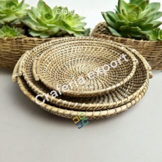Rattan Tray | Bamboo Basket  Serving Tray | Decorative Dining Table | Gift Hamper