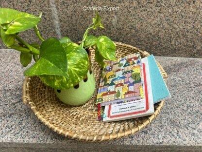 Rattan Tray | Bamboo Basket  Serving Tray | Decorative Dining Table | Gift Hamper - Image 4