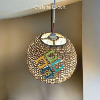 Bamboo wicker Lampshades Hanging | Cane Pendant Light Lamp for indoor outdoor cafe/hotel/restaurants /events