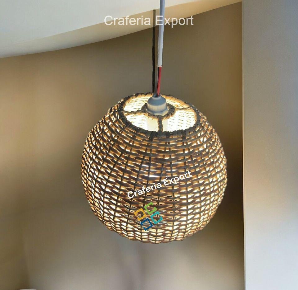 Bamboo wicker Lampshades Hanging | Cane Pendant Light Lamp for indoor outdoor cafe/hotel/restaurants /events