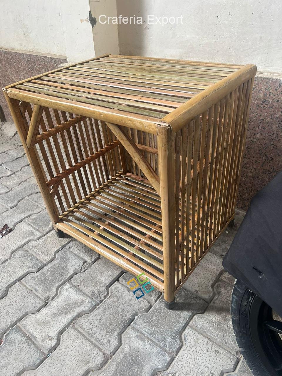 Bamboo Cane Rack/Storage box/Basket for Multipurpose use Indoor Outdoor - Image 3