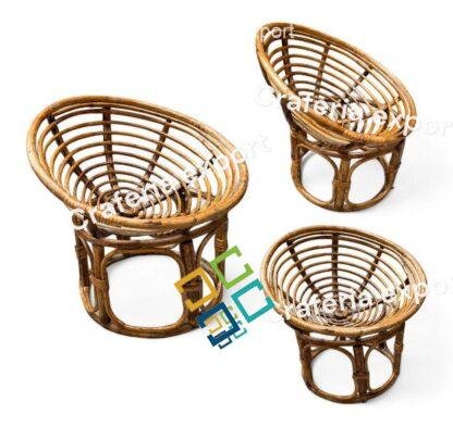 Newborn baby chair for photo posing props | Cane Bamboo Baby chair for photograpy photoshoot - Image 2