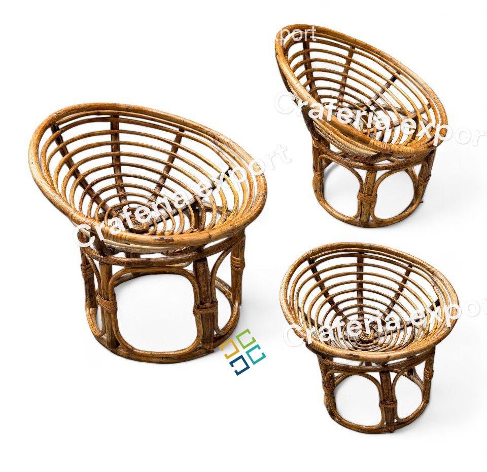 Newborn baby chair for photo posing props | Cane Bamboo Baby chair for photograpy photoshoot - Image 2