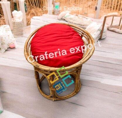 Newborn baby chair for photo posing props | Cane Bamboo Baby chair for photograpy photoshoot - Image 4