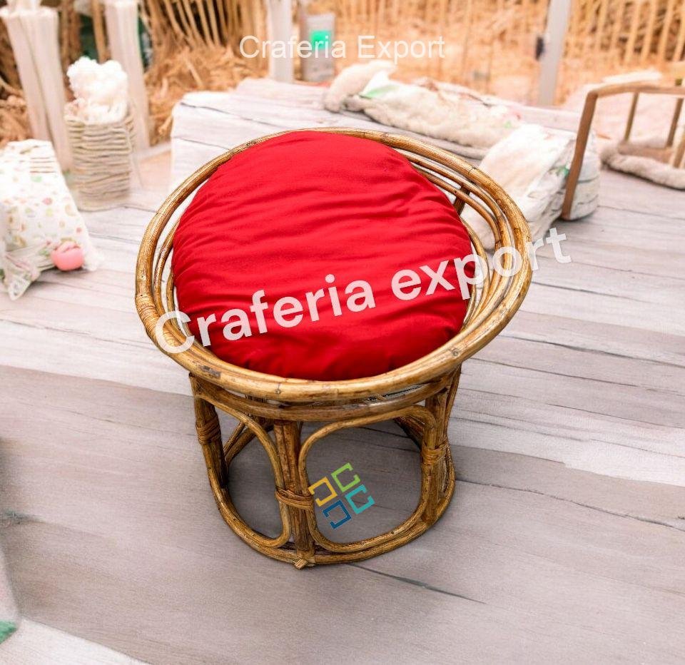 Newborn baby chair for photo posing props | Cane Bamboo Baby chair for photograpy photoshoot - Image 4