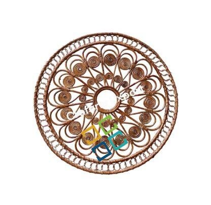 Rattan Cane Wall Decor Hanging | Natural Boho Rattan Home Art - Image 2