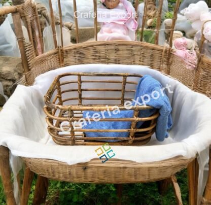Newborn Baby Posing Cane Bed for Photo Posing / Sitter Basket Infant Girl/Boy Photography props - Image 2
