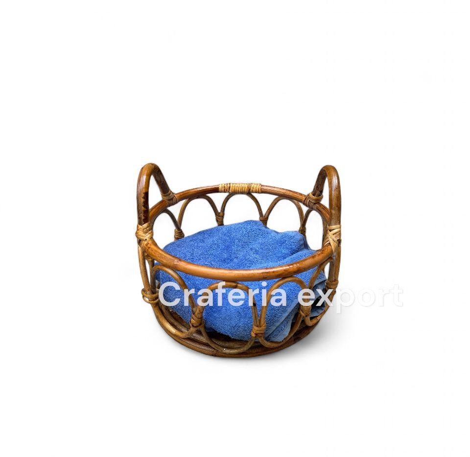 Newborn Photography Basket Cane Rattan Basket/Bed for Baby Photoshoot /Sitter Photography Props - Image 3