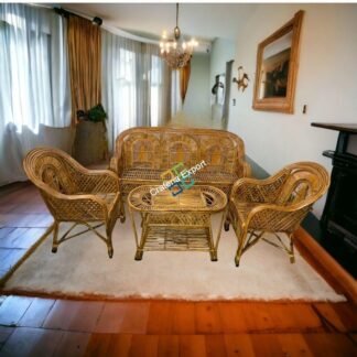 Cane Rattan Wicker Sofa Set Furniture For Living Room