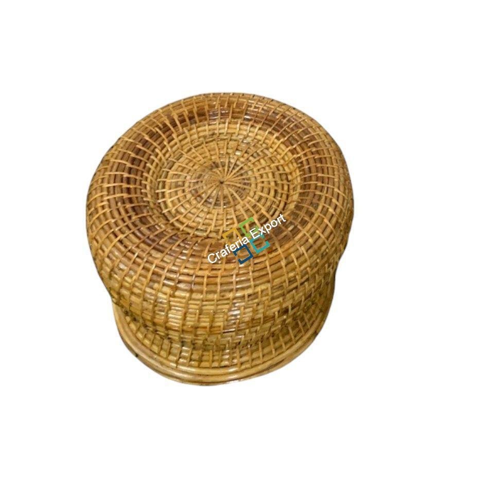 Cane (Rattan) Sitting Stool for Patio Living Room Balcony Cafe Garden - Image 2
