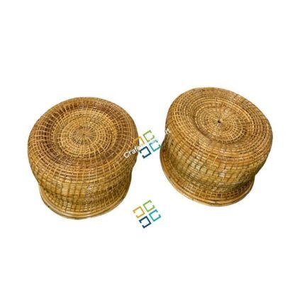 Cane (Rattan) Sitting Stool for Patio Living Room Balcony Cafe Garden - Image 4