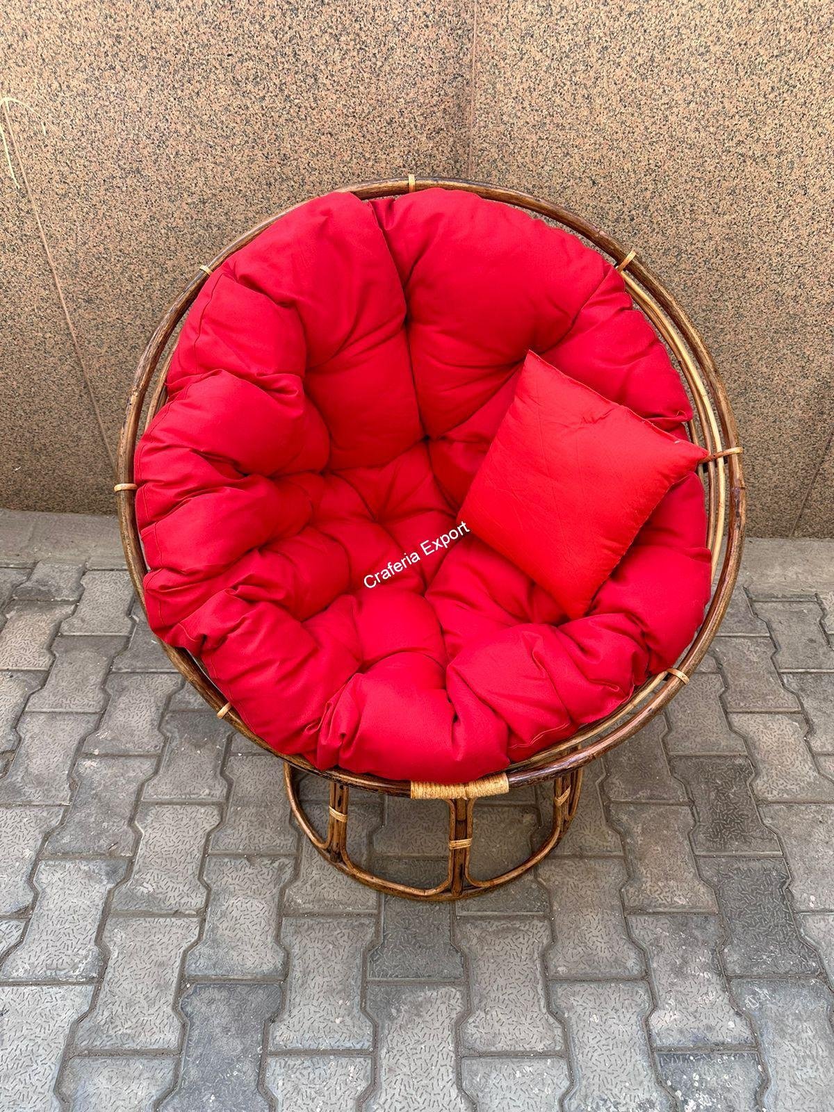 Round Rattan Cane Chair | Recliner Chair for Indoor Outdoor - Image 6