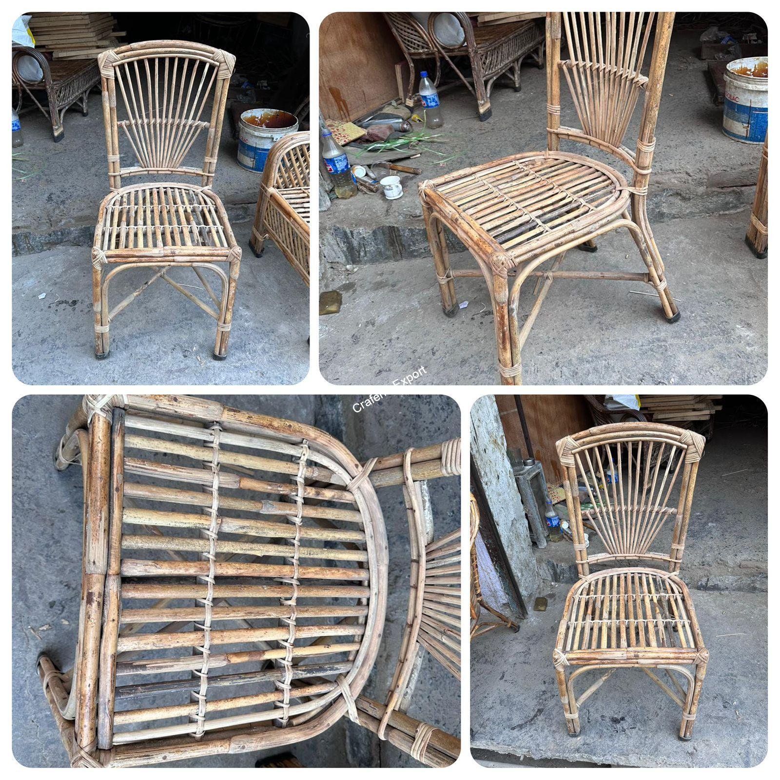 Rattan cane wicker chair for indoor outdoor sitting home, cafe , office , living room - set of 2(Brown color) - Image 5