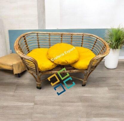 Cane bamboo Pet Bed for Dogs/ Cats | Cane Sofa Bed for Photoshoot - Image 4