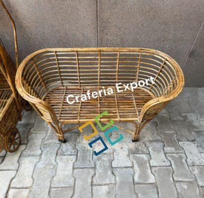 Cane bamboo Pet Bed for Dogs/ Cats | Cane Sofa Bed for Photoshoot - Image 3