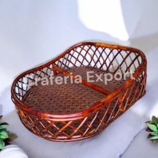 Cane Bamboo basket for gift hamper and storage decor baskets