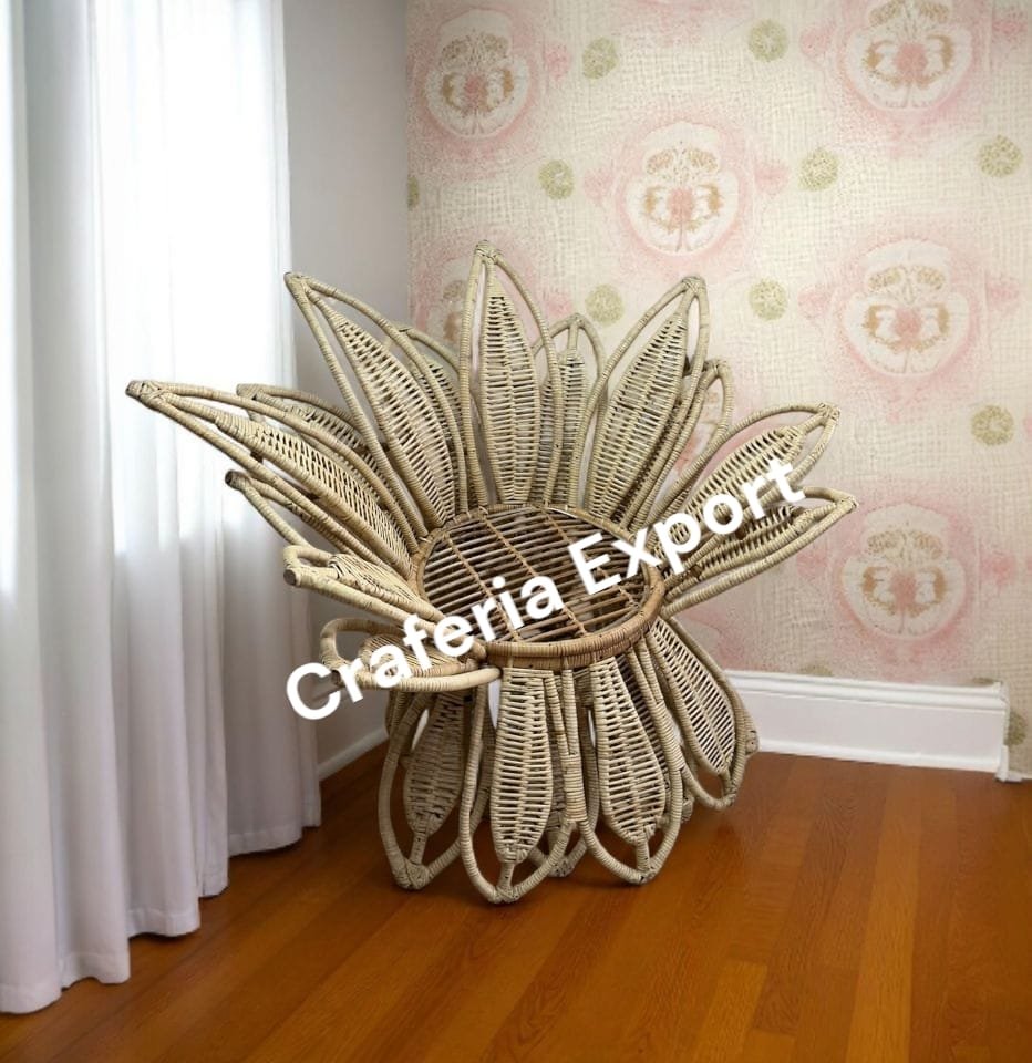 Rattan Cane Flower Chair / Bait Kursi / Bamboo Decor Chair for Events / Cafe/ Wedding for indoor/outdoor both - Image 5