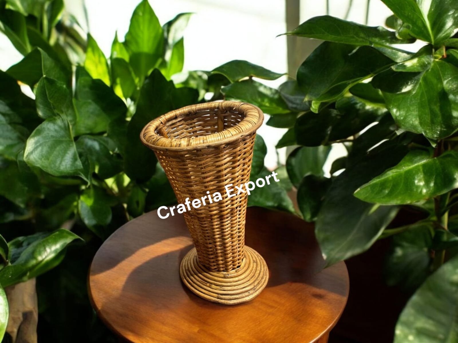 Wicker Decorative Flower Vase for pampas, Home Decor flower pot set of 3 , Table Decorative Rattan Cane Flower Vases for Office, Wedding, Cafe - Image 4