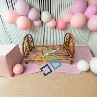 Bamboo Cane Newborns Bed / Basket / Infant Girl Photography Props / Posing basket for Photography / Cane Cradle Bed