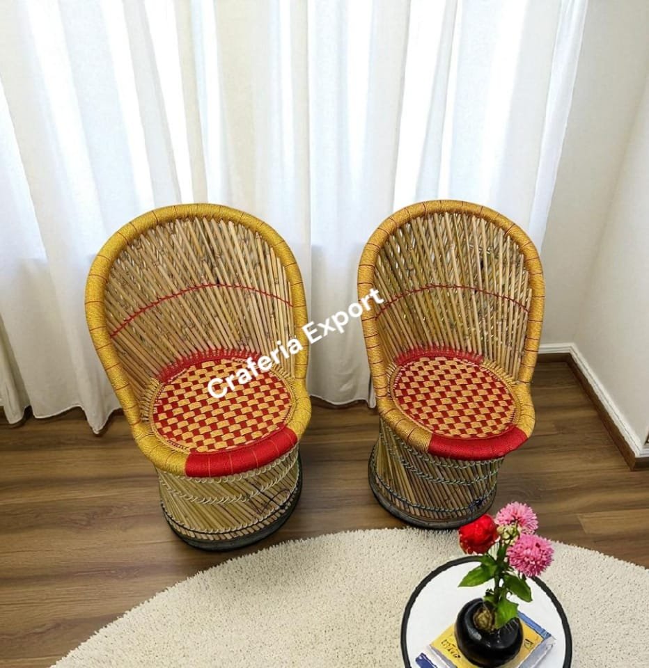 Bamboo Mudda Chair /Mooda Chair for Living Room Garden Outdoor Balcony Patio - Image 9