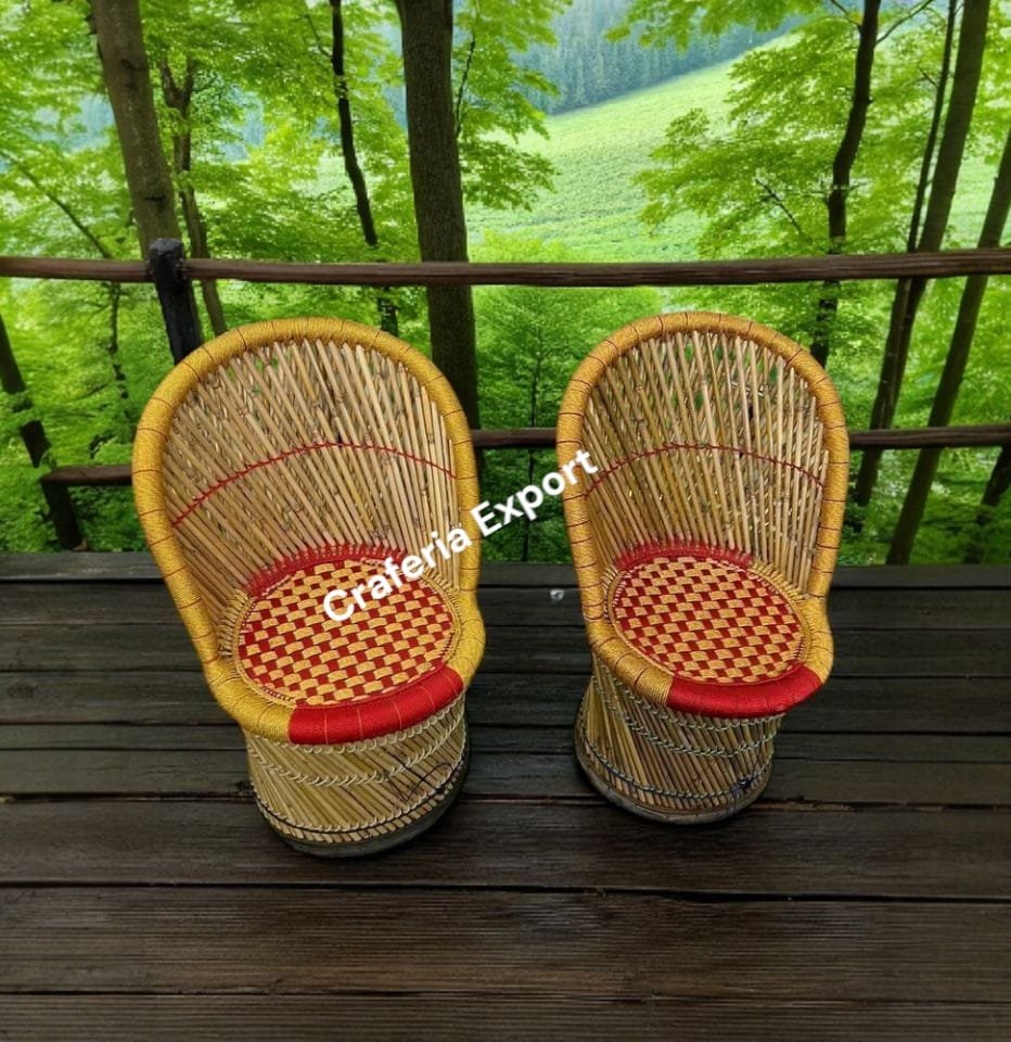 Bamboo Mudda Chair /Mooda Chair for Living Room Garden Outdoor Balcony Patio - Image 8