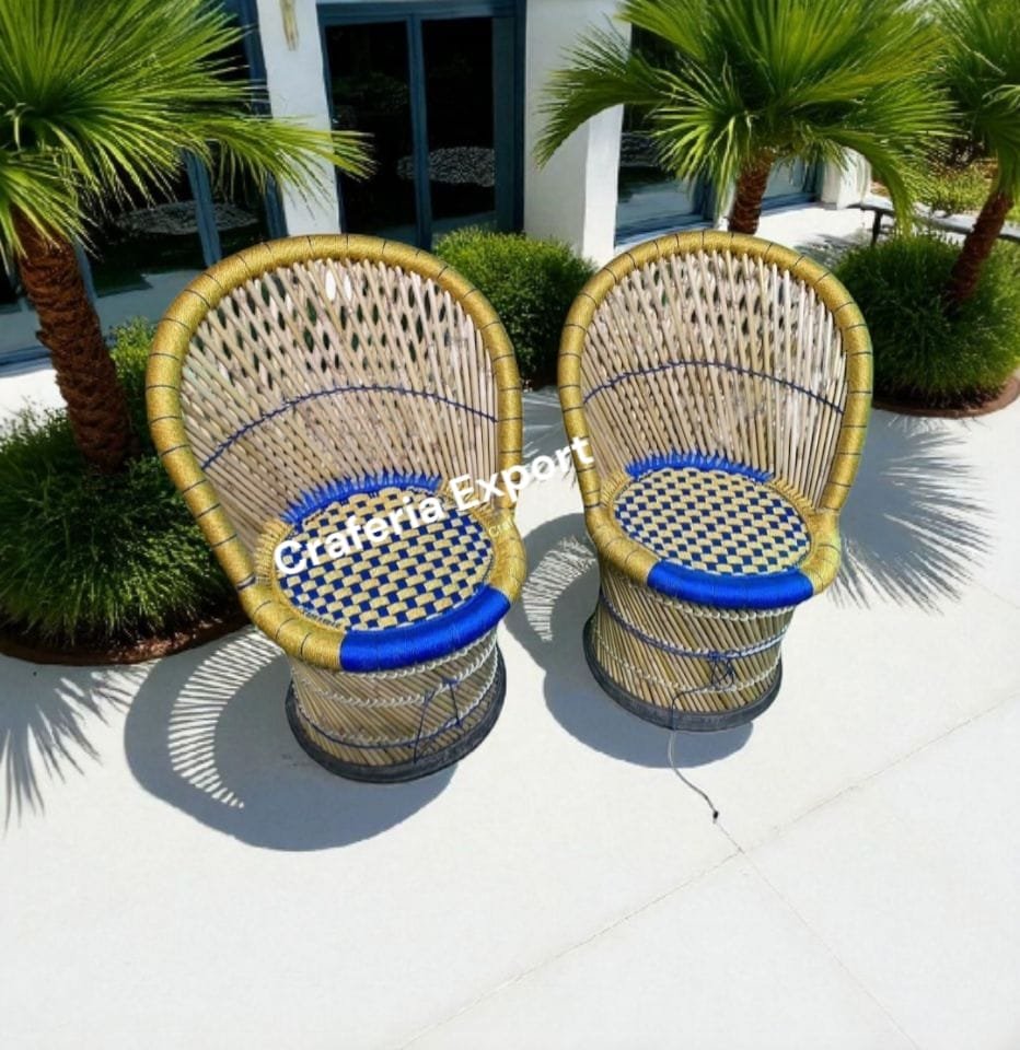 Bamboo Mudda Chair /Mooda Chair for Living Room Garden Outdoor Balcony Patio - Image 3