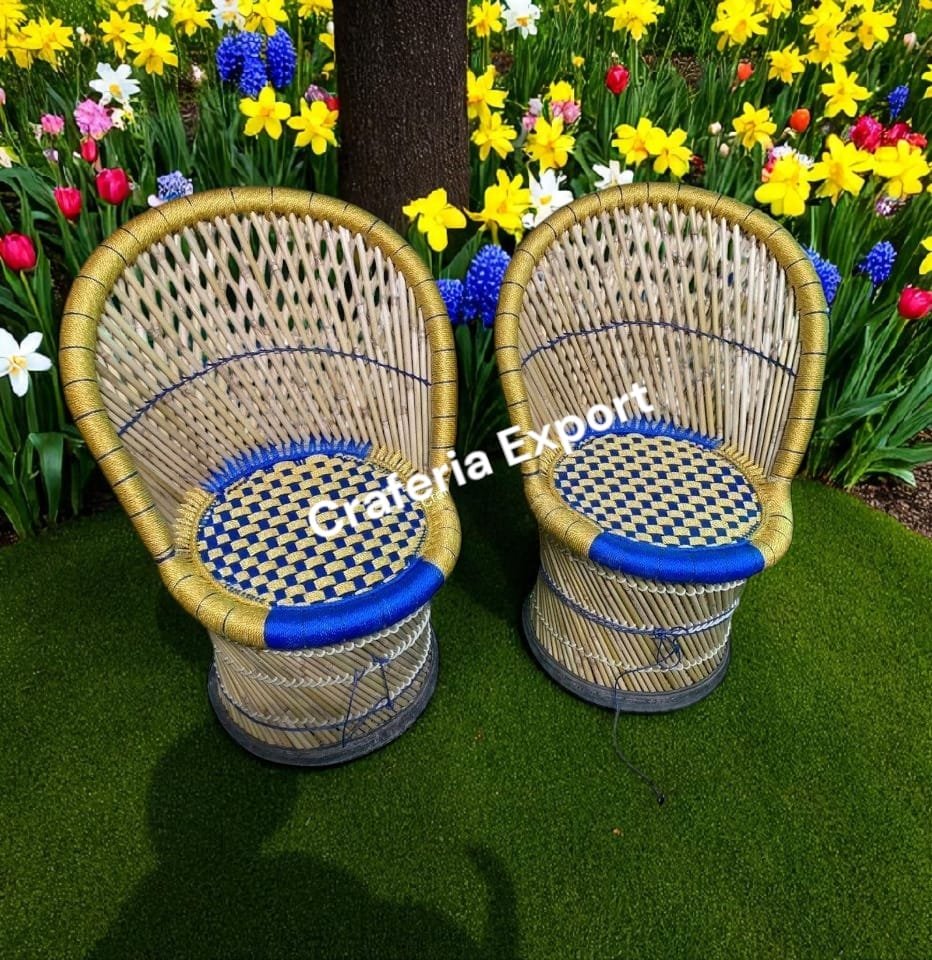 Bamboo Mudda Chair /Mooda Chair for Living Room Garden Outdoor Balcony Patio - Image 2