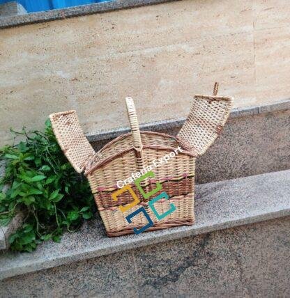 Willow Picnic Basket | Cane Multi-use Basket | Gift Hamper Wicker Baskets - Image 6