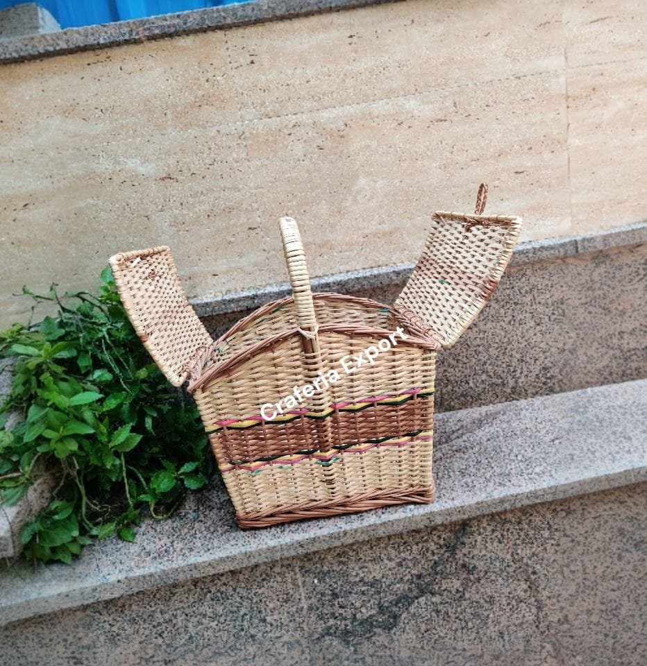 Willow Picnic Basket | Cane Multi-use Basket | Gift Hamper Wicker Baskets - Image 6