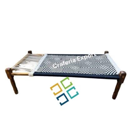 Wooden Charpai/Khaat/Cot for Indoor Outdoor / Khatiya With Removable Legs - Image 5